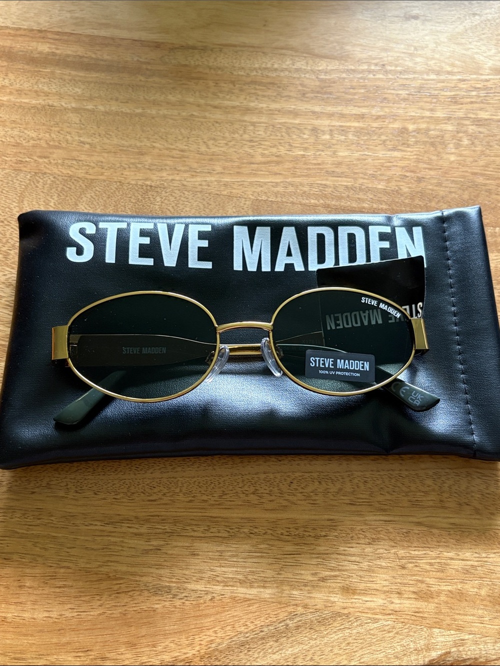 NWT Women’s Steve Madden Mystie Gold Frame Sunglasses